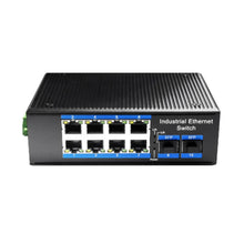 Load image into Gallery viewer, Cudy 8 Port Gigabit Industrial 2SFP Managed Switch, Multi-Mode up to 2km, 12V to 52V DC, redundant power input, DIN-rail and wall-mountable | IG1008S2
