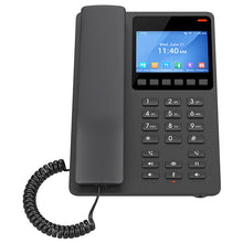 Load image into Gallery viewer, Grandstream 2 Line 3.5&#39;&#39; Color LCD Hotel Phone Black 6 programmable keys, 10 speed dial keys, 3-way voice conferencing, Opus, 1x100 POE LAN | GHP631

