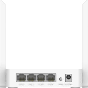 Cudy Single Band 2.4GHz 300Mbps WiFi Router, 300 Mbps Wi-Fi Speed, 4× Fast Ethernet Ports, Covers 90 m² (950 ft²), Ideal for home or office | WR300