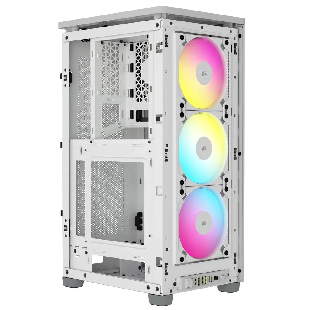 Corsair 2000D ICUE Airflow Tempered Glass ITX-Tower; PC CASE, White; AF Slim fans/SF PSU only