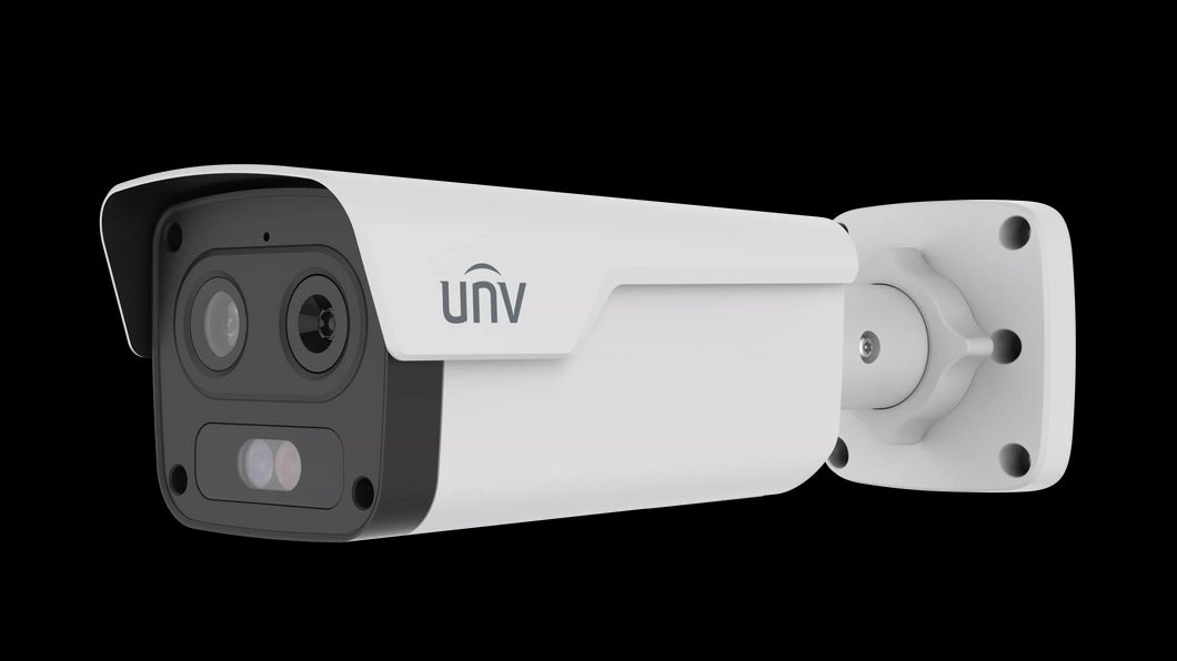 UNV - H.265 - 4MP LightHunter Dual-spectrum Thermal Network Bullet Camera - smoke, fire and Temperature