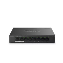 Load image into Gallery viewer, Mercusys 8-Port Gigabit PoE Desktop Switch, 8× 10/100/1000 Mbps RJ45 ports, 7 PoE+ ports, 65 W PoE, Desktop Steel Case, Wall Mounting | MRC-MS108GP
