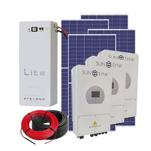 375W / 8.8kw Solar Backup System for Home and Business - consists of - Canadian Solar/Sunsynk/Kodak/Victron/RCT, includes Professional Installation