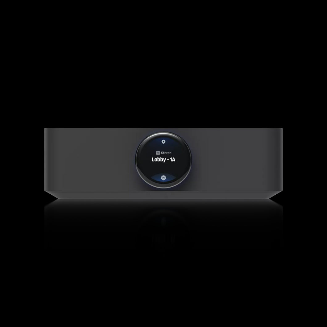 Ubiquiti UniFi PowerAmp Black WiFi5 2*Gigabit Ports, 2*Speaker Terminal Output, 2 RCA Analog Input, 1 RCA Analog Output, 1 HDMI eARC Input - UPL-Amp-B