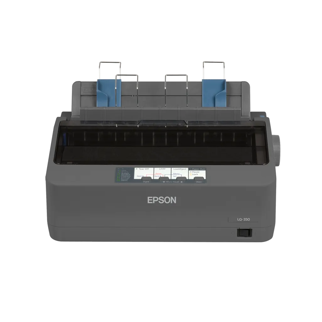 Epson LQ-350; Dot Matrix Printers; Impact dot matrix; 80 columns; 24 Needles; RS-232; Bidirectional parallel; USB 2.0 Type  B