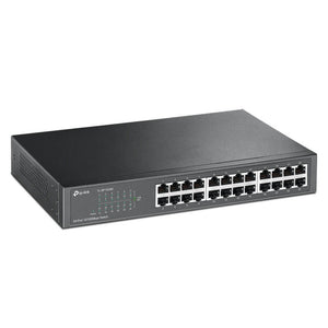 TP-Link 24-port Unmanaged Switch, 1U, 24× 10/100M RJ45 ports, Innovative energy-efficient technology saves power up to 75%, Supports auto MDI/MDIX