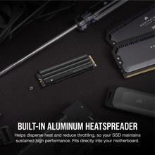 Load image into Gallery viewer, Corsair MP600 ELITE 2TB Gen4 PCIe x4 NVMe M.2 SSD with heatsink, Component for PC
