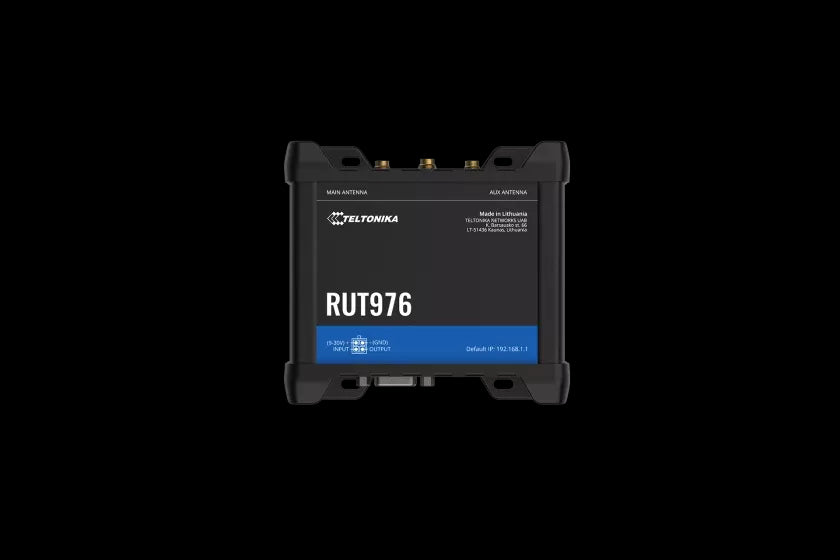 Teltonika RedCap 5G Industrial Router Auto failover - Dual SIM, SD Card RUT976