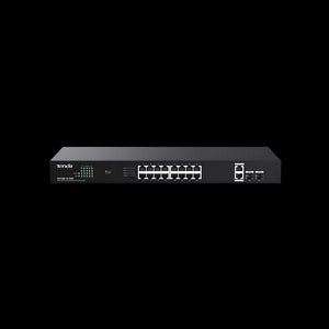 Tenda 16-Port Desktop Switch 18x Gigabit, 2x SFP Switch With 16-Port PoE | TEG1120P-16-150W
