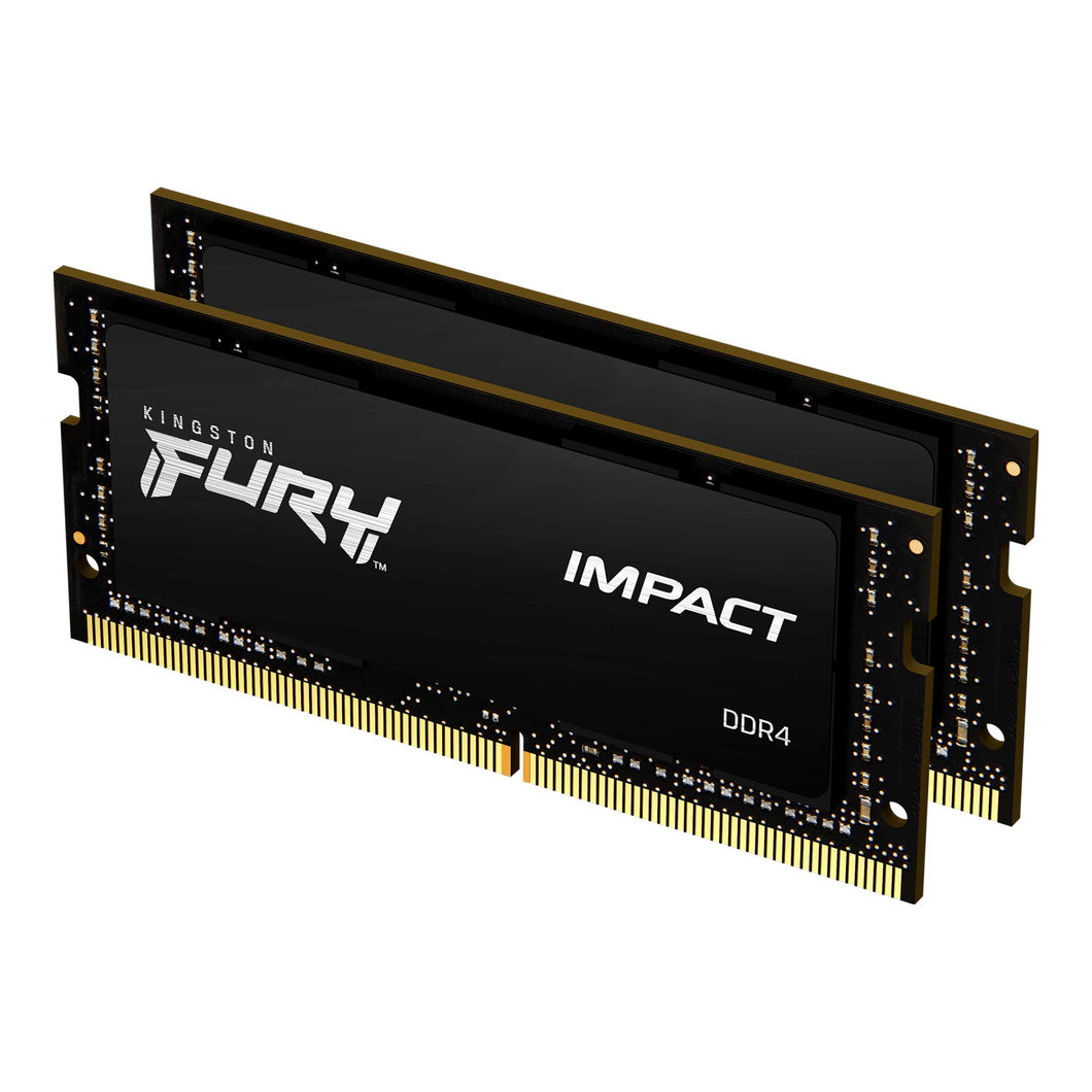 Kingston 16Gb 3200Mt/S Ddr4 Cl20 Sodimm (Kit Of 2) Fury Impact Memory Module KF432S20IBK2/16