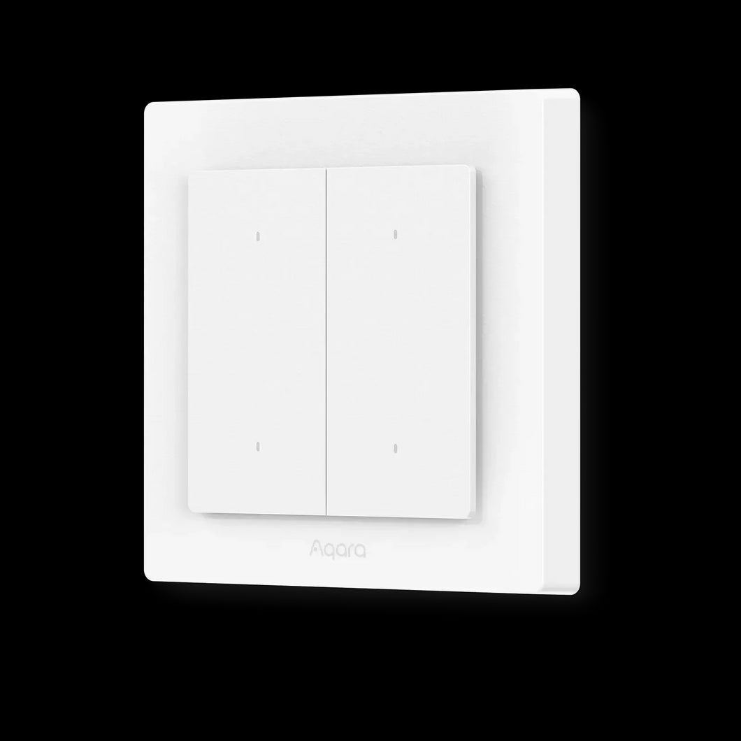 Aqara Light Switch H2 EU - 2 in 1 With Neutral & No Neutral (4 Buttons, 2 Channels) - AQ-CTRL-SW4-Wall