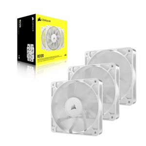 CORSAIR RS120 120mm PWM Fans Triple Pack – White