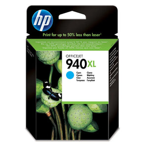 HP 940XL High Yield Cyan Original Ink Cartridge, High (XL) Yield, Colour ink page yield: 1400 pages, Printing colours: Cyan, Quantity per pack: 1 pc(s)