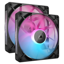 Load image into Gallery viewer, CORSAIR RX Series, iCUE LINK RX140; 140mm Fan; Dual Pack, Noise level (high speed): 36 dB, Maximum airflow: 94.7 cfm, Product colour: Black
