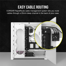 Load image into Gallery viewer, Corsair iCUE 5000D RGB Airflow Tempered Glass Mid-Tower PC CASE; White, Width: 245 mm, Depth: 520 mm, Height: 520 mm
