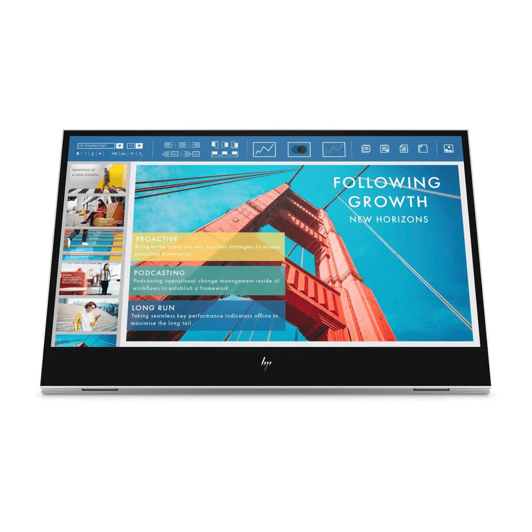 Hp E14 G4 Portable Monitor 400 Nits Ips 72% Ntsc (1920 X1080) / 2 X Usb C 3 Year Limited Warranty 1B065AS