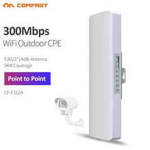 Load image into Gallery viewer, Comfast 5-11KM 5GHz Outdoor Access Point Wireless Bridge Long Distance WiFi CPE Router Wifi Signal Amplifier Extender AP
