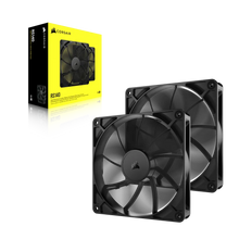 Load image into Gallery viewer, CORSAIR RS140 140mm PWM Fans Dual Pack, Fan diameter: 14 cm, Noise level (high speed): 36 dB, Maximum airflow: 95.5 cfm, Product colour: Black
