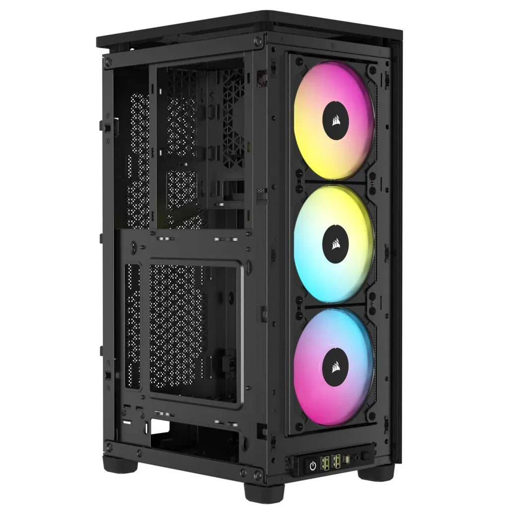 Corsair 2000D RGB ICUE Airflow Tempered Glass ITX-Tower, PC CASE, Black, AF Slim fans/SF PSU only, 2.5