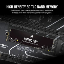 Load image into Gallery viewer, Corsair MP700 PRO 4TB M.2 NVMe PCIe Gen. 5 x4 SSD (no heatsink)
