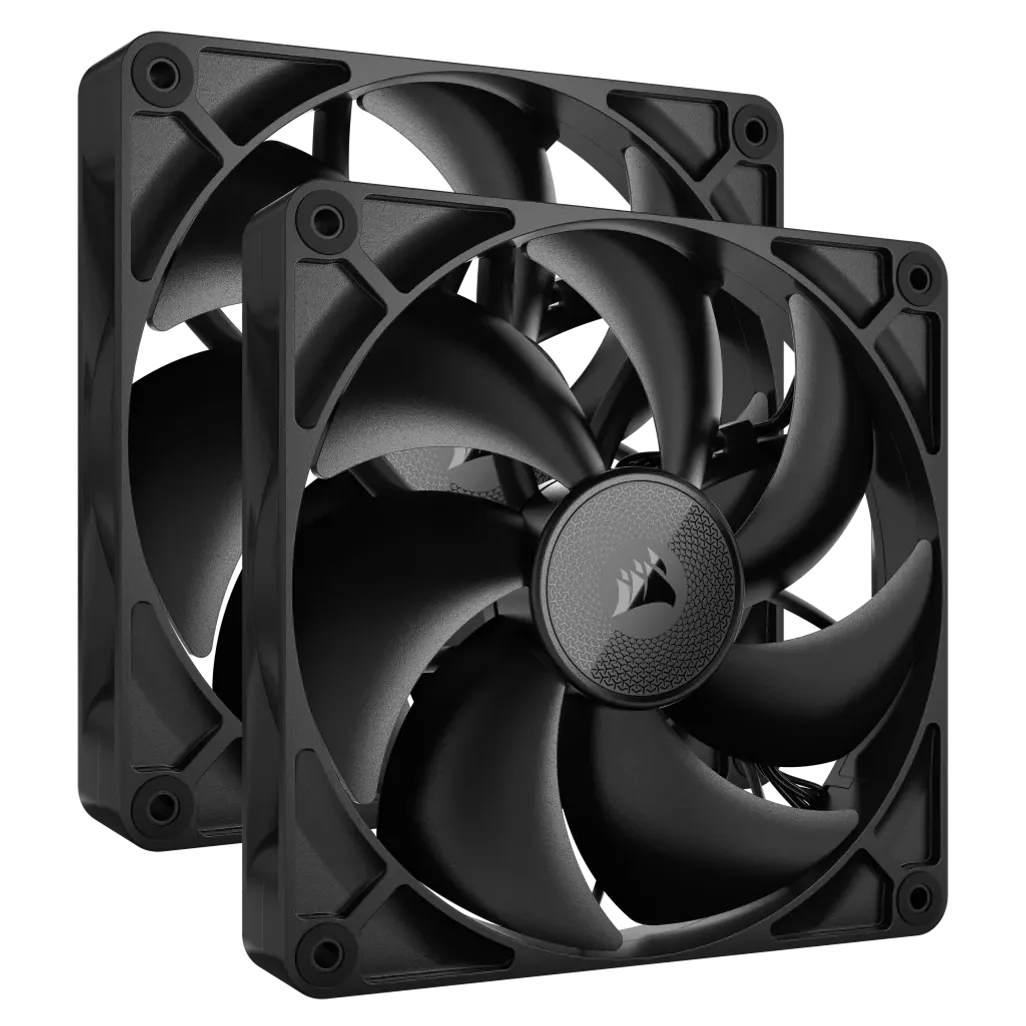 CORSAIR RX Series, iCUE LINK RX140, 140mm Fan; Dual Pack, Noise level (high speed): 36 dB, Maximum airflow: 95.7 cfm, Product colour: Black