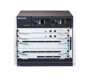 Bdcom Gpon OLT chassis, 6 Expansion Slots, 2 slots for the main control board, 4 service, standard fan board, 2 power slots