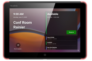 Yealink 10.1" Room Scheduling Panel in Black, MS Teams Certified, 8" LCD Panel,1280 × 800 Resolution,10 points capacitive multi-touch, 2× Array Mics