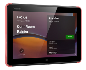 Yealink 10.1" Room Scheduling Panel in Black, MS Teams Certified, 8" LCD Panel,1280 × 800 Resolution,10 points capacitive multi-touch, 2× Array Mics