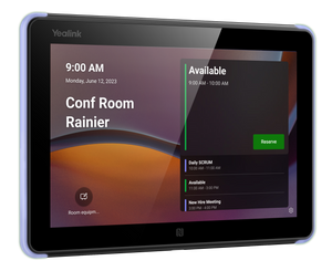 Yealink 10.1" Room Scheduling Panel in Black, MS Teams Certified, 8" LCD Panel,1280 × 800 Resolution,10 points capacitive multi-touch, 2× Array Mics