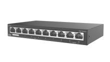 Load image into Gallery viewer, UNV 8 Port PoE Switch, supports EXTEND Mode (120W) 8-port, 2 Uplink port PoE Switch, Uniview 10 x 10/100 Ethernet Ports, POE up to 250m in EXTEND Mode
