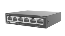 Load image into Gallery viewer, UNV - 4-Port PoE Switch, Supports Up to 250m transmission, Uniview 6 x 10/100Mbps ports support PoE, 2 Uplink port PoE
