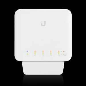 Ubiquiti UniFi - Switch FLEX 5 Port, Up to 46W PoE Switch, Indoor/Outdoor, Gigabit, 802.3af Out, No PSU, Requires PoE input such as UB-PoE50