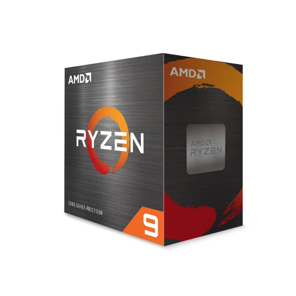 AMD Ryzen 9 5950x 7nm SKT AM4 CPU; 16 Core/32 Thread Base Clock 3.4GHz; Max Boost Clock 4.9GHz; 72 MB Cache; No Cooler