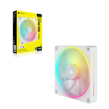 Load image into Gallery viewer, Corsair iCUE LINK LX140 RGB 120mm PWM Fan - Dual Light Loops – Requires iCUE LINK System Hub (Sold Separately) - White
