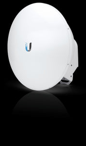 Ubiquiti UISP - airFiber - 5X 23dBi Parabolic Dish, Use with Ubiquiti AF5X, 45 degree Slant Dish Antenna, 23dBi with Connection Accessories