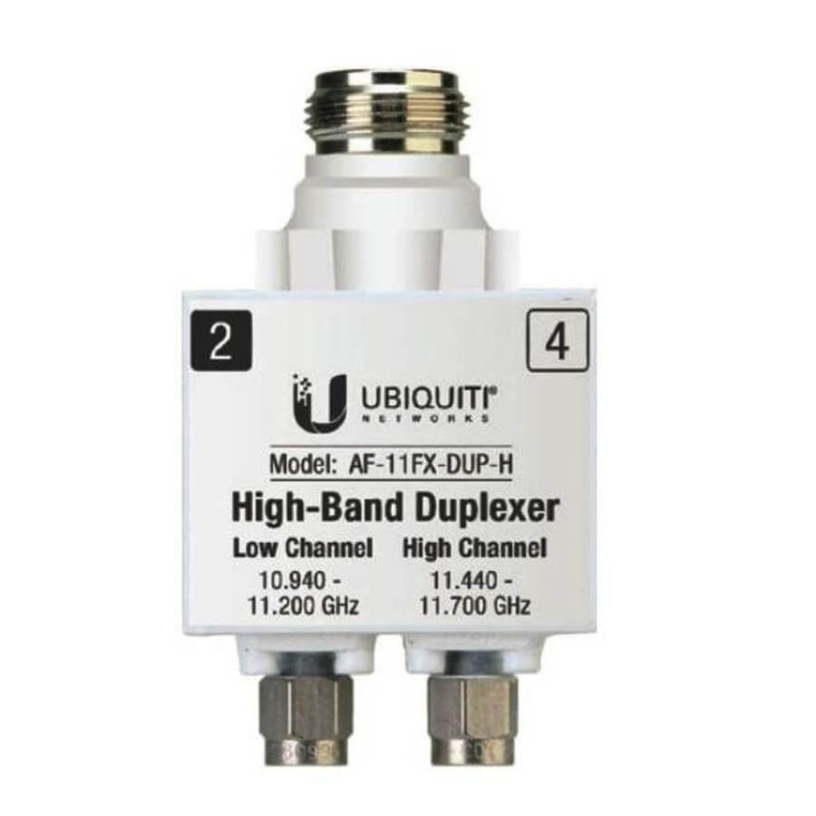 Ubiquiti UISP - airFiber - 11FX High Band Duplexer Accessory, High Channel 10.940 - 11.200 GHz, Low Channel 11.440 - 11.700 GHz, UBAF-AF-11FX-Dup-h