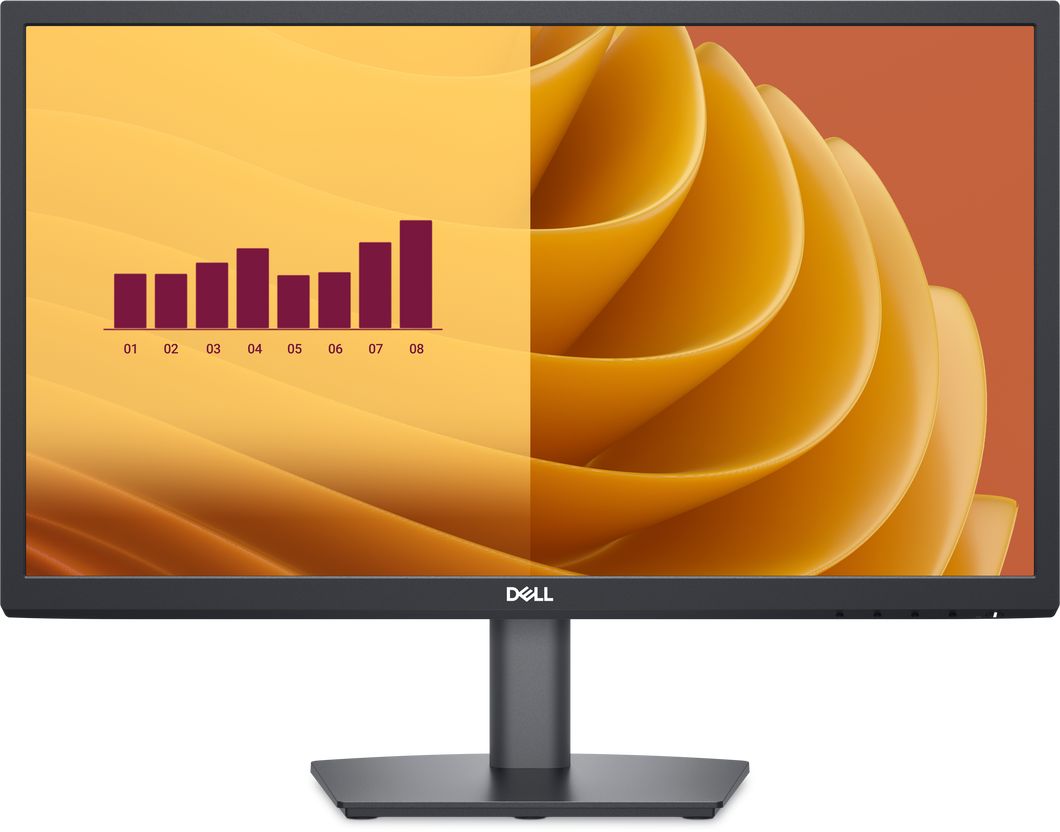 Dell 22 Monitor - E2225h, 21 inch, tilt, 1x DisplayPort 1.2 (Hdcp 1.4) (Supports Up To FHD 1920 x 1080 75 Hz), 1x VGA (Includes DP Cable)
