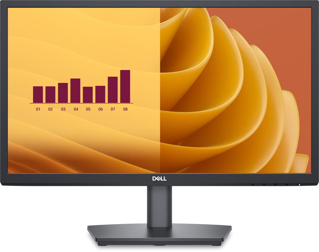Dell 22 Monitor - E2225Hs 21 Inch With Built In Speakers, Tilt, Height Adj, 1X Hdmi, 1X Dp, 1X Vga (Includes Hdmi Cable) 210-Bnjt