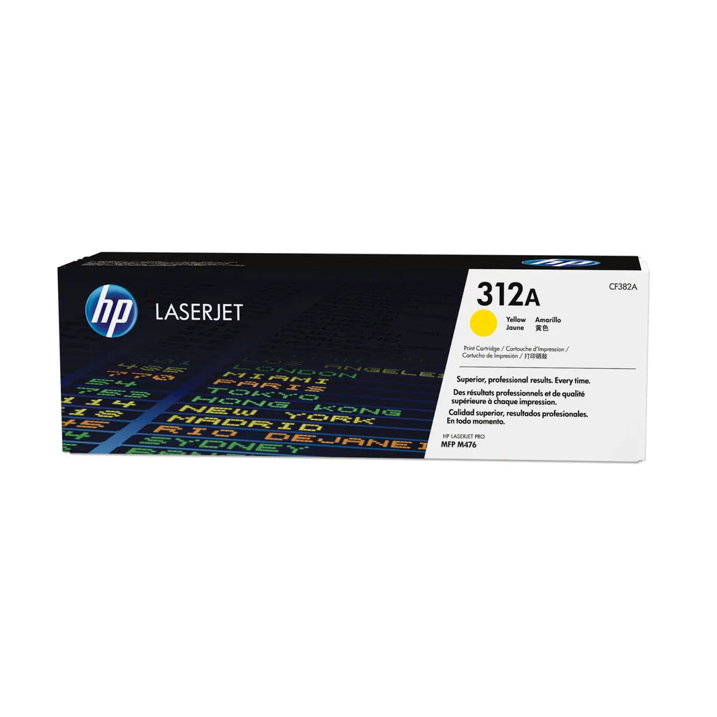 HP 312A Yellow Original LaserJet Toner Cartridge; 2700 pages (Commercial Colour MFP - M476 Series)