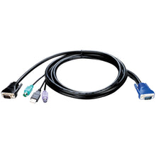 Load image into Gallery viewer, D-Link KVM-401 1.8m USB Cable Kit for KVM-440 Switch - Cable length 1.8 meter, Keyboard port type PS/2, Mouse port type PS/2 and Weight 231 grams
