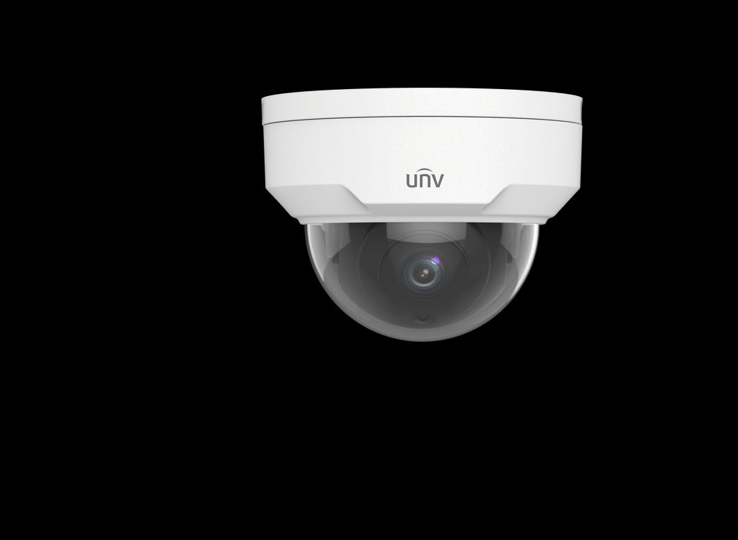 UNV - Ultra H.265 - 2MP WDR Starlight Vandal-resistant Fixed Dome Camera, Uniview Smart Analytics, 12V DC, PoE, IR 30m, 2.8mm, IP67, IK10, Micro SD