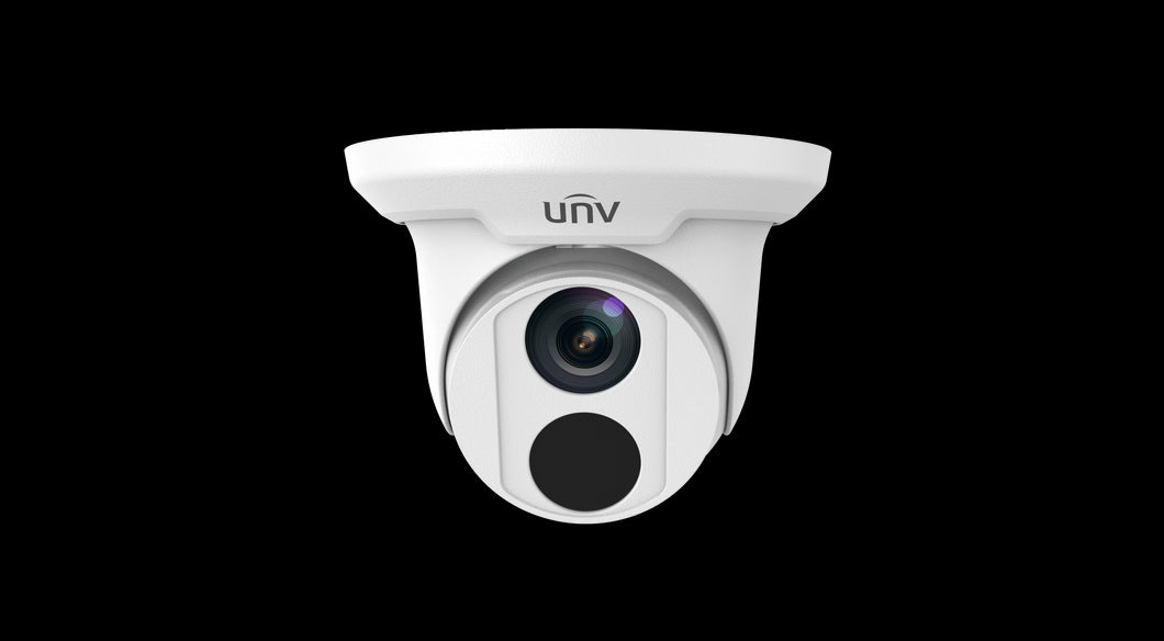 UNV - Ultra H.265 4MP Fixed Eye Ball Dome Camera, Uniview Smart Analytics, 12V DC, PoE, IR 30m, 2.8mm lens, IP66, Day/night functionality, 120 dB WDR