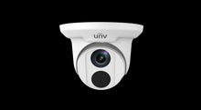 Load image into Gallery viewer, UNV Ultra H.265 4MP Fixed Eye Ball Dome Camera, Uniview Smart Analytics, 12V DC, PoE, IR 30m, 3.6mm, Auto day/night functionality, IR anti-reflection
