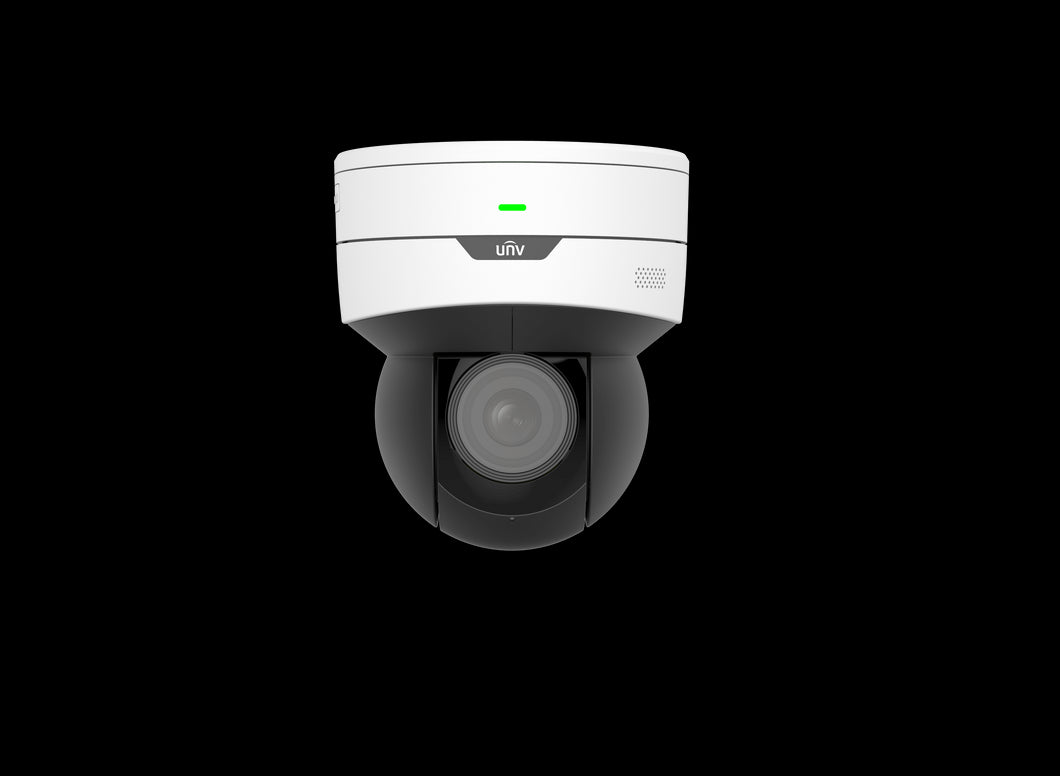 UNV - Ultra H.265 - 5MP WDR Starlight Indoor Mini PTZ Camera (5 x Optical Zoom), Smart IR, up to 30 m (98 ft) IR distance, Up to 120 dB Optical WDR