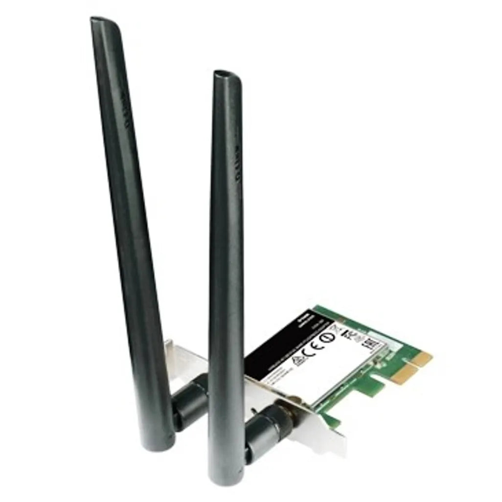 D-Link DWA-582 Wireless AC1300 Dual Band PCI Express Adapter, 867 Mbit/s, Top Wi-Fi standard: Wi-Fi 4 (802.11n)