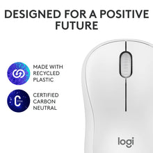 Load image into Gallery viewer, Logitech M240 Silent Bluetooth Mouse, Ambidextrous, wireless mouse, 3 buttons, Scroll type: Wheel. Power source: Batteries - Off White, 910-007120
