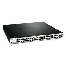 Load image into Gallery viewer, D-Link DGS-1210-52MP 48 PoE 10/100/1000 ports + 4 SFP ports Metro L2 Switch, RJ-45 Ethernet ports, 104 Gbit/s switching Capacity, DC-in jack, 1U
