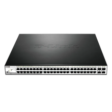 Load image into Gallery viewer, D-Link DGS-1210-52MP 48 PoE 10/100/1000 ports + 4 SFP ports Metro L2 Switch, RJ-45 Ethernet ports, 104 Gbit/s switching Capacity, DC-in jack, 1U
