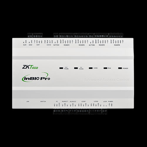 ZKTeco Inbio 260 - 2 Door Pro Access Control Panel, TCP/IP and RS-485, Pair 4 Slave Readers, Works on ZKBiosecurity Software, ZK-InBio260-Pro