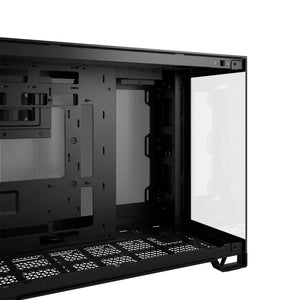 Corsair 2500D Airflow, Midi Tower Micro ATX Dual Chamber PC Case, 18 cm, 40 cm, Black, Dimensions - Width: 304 mm, Depth: 469 mm, Height: 376 mm